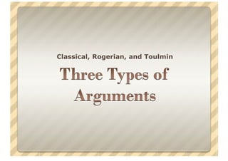 Three Types Of Arguments