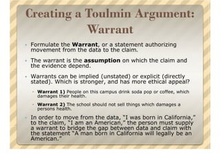 Three Types Of Arguments