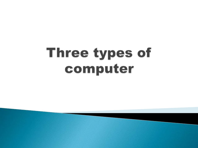 Three types of computer | PPT