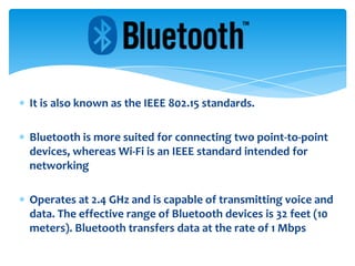 Three types of wireless technology | PPTX
