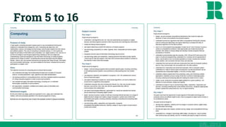 From 5 to 16
DfE, 2013
 