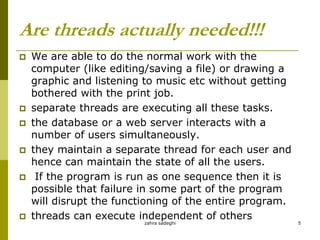 An Introduction to threads | PPT