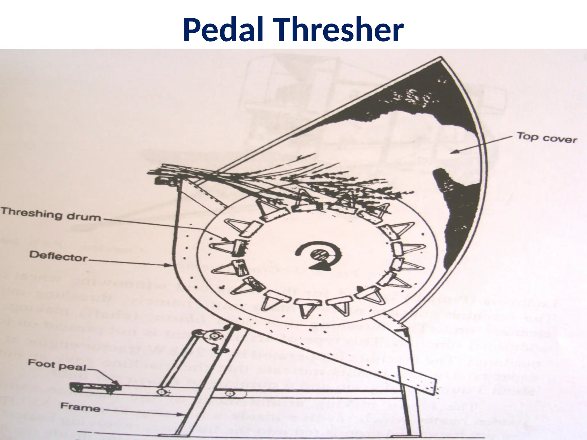 Pedal Thresher
 