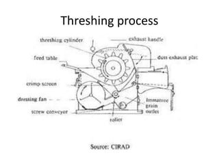 Threshing process
 