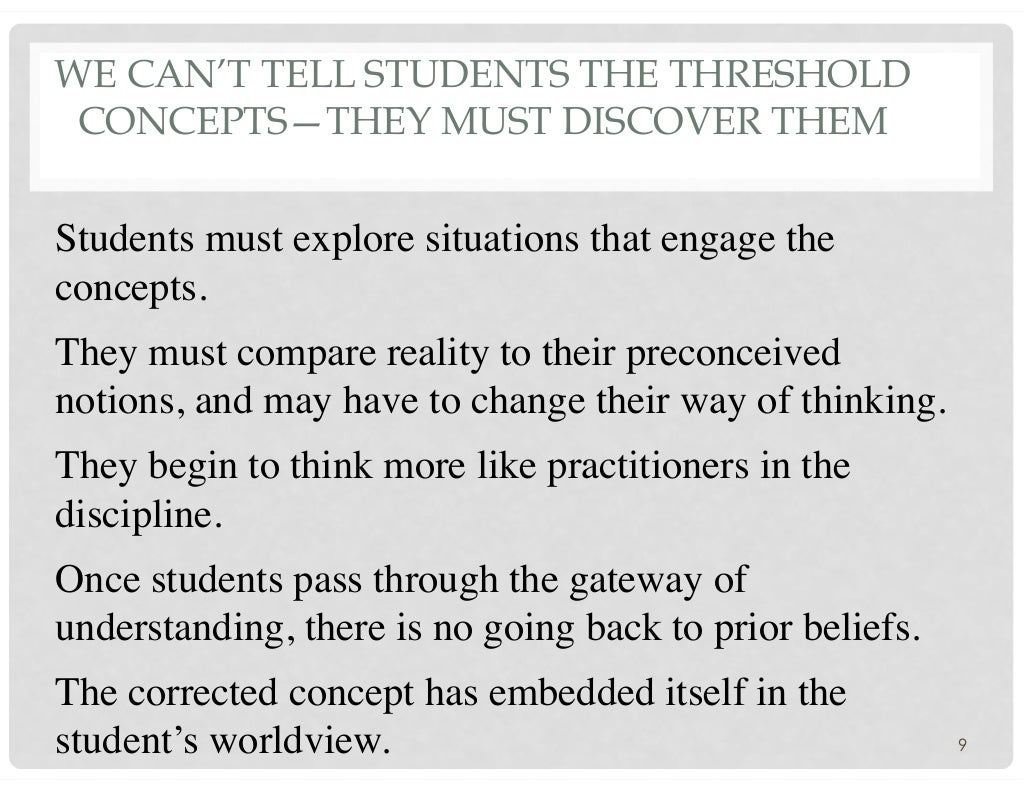 Threshold Concepts ppt