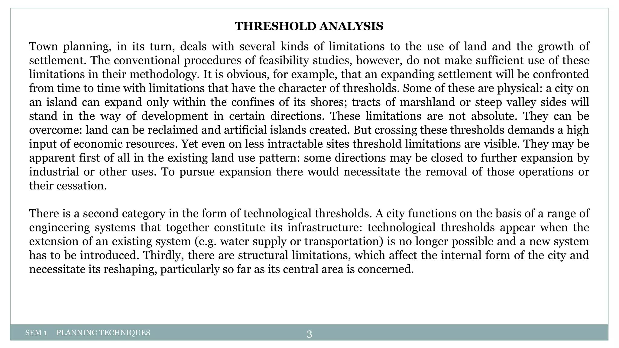 Thresold analysis planning techniques bhavesh patel_20sa03up014 | PPTX