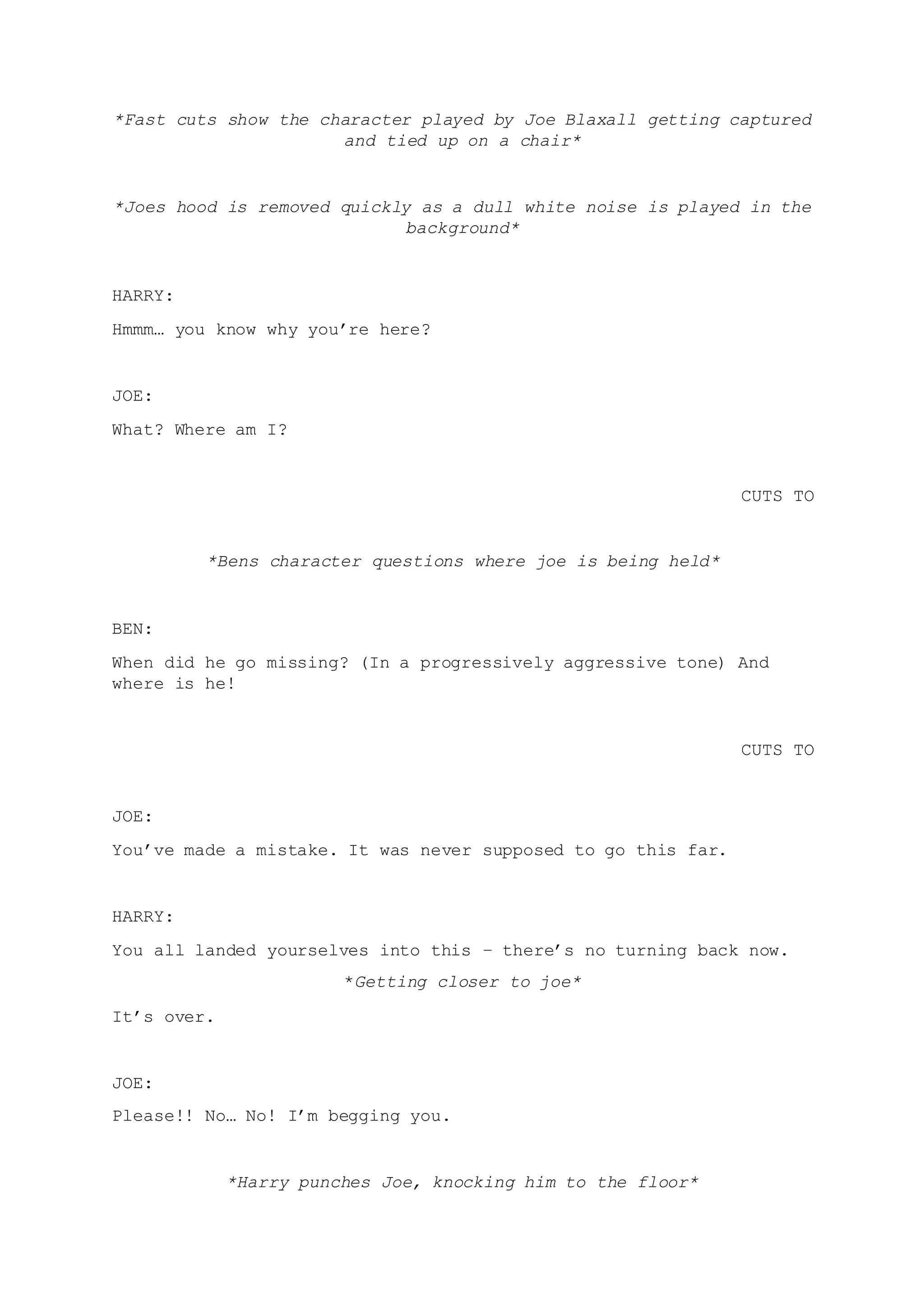 Thriller opening-script | DOCX