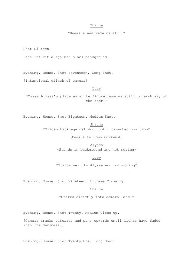 How to start a thriller story examples picture