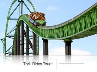 !!!Thrill Rides Tour!!!   http://www.24x7photography.com/2009/11/07/kingda-ka/
 