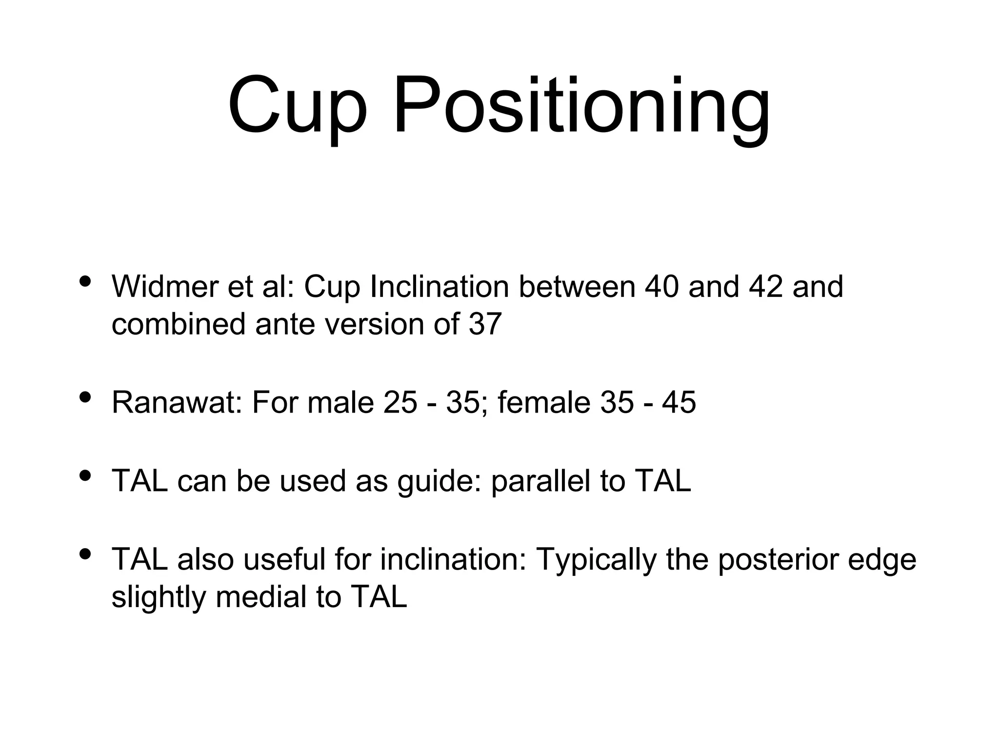 Inclination Guide Str Total Hip replacement for Ankylosing Spondylitis: Planning & Execution ...