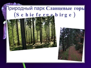 Природный парк  Сланцевые горы (Schiefergebirge)   