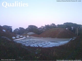 Wisdom
Todd Hoskins - Chicago, IL, USA
     “The world is not comprehensible, but it is embraceable.”        Wisdom is relational, if at times only with ourselves.  It is shared,
                         – Martin Buber                               between body and mind, person to person, human and nature.   It is
                                                                      an arc of spirit that extends from one subject to another, being to
Information is abundant.  The amount of data created already          being.  Bending across geography and time, but more often eye-to-
surpasses the amount of hardware we have to store it.  Yet, even      eye, or gut-to-heart, wisdom occurs.
with our escalating zettabytes containing centuries of historical      
knowledge and potential insight, war, poverty, injustice, and         It’s an occurrence, one that we hope will last days or years, but
widespread cultural malaise persist.                                  sometimes it ﬂashes like lightning.  As a happening, I cannot carry it
                                                                      with me.  We access it, experience it, witness it.
Wisdom is elusive. It is a drop of oil in a pot of water, the          
snowﬂake that melts before allowing my close examination, the cat     If wisdom exists in the spaces around and within us, why is the
that darts out the back door when opened.  Striving doesn’t help.     world not evolving as we desire?
It seems to appear and then vanish.  The stories are well known:       
the king becomes the lunatic; the hermit becomes the sage.            I often turn the other way.  I don’t want to see it.  In order for the
                                                                      arc to connect me to a book, a person, or the earth itself, I must
Wisdom is dynamic. Policies and strategies that have succeeded in     commit to seeing things as they are, to being engaged and curious,
the past often fail.  Context is in ﬂux, and our wisdom must          and open to the transmission - willing to see the beauty and the
constantly adapt. Spiritual traditions and ideas that have survived   pain, the divinity and the humanity, whatever is present.
have done so because interpretations have shifted, perspectives        
have been allowed to evolve.  We cannot know timeless wisdom          There is no scarcity of wisdom.  If we open to our hearts and our
because we are inescapably situated in time.                          bodies, to each other and the world and face our situations
                                                                      squarely, we begin to thrive.  Collectively, where there are arcs of
Wisdom is not something to be possessed.  We live in an               wisdom in a room, in a community, solutions begin to emerge. 
ownership-obsessed society with dominion claimed on concepts,
resources, relationships, and stuff.  Our belongings offer us less
belonging.  Still, we want to capitalize, even on wisdom.
 
You cannot horde wisdom.  You can neither buy nor sell it
prepackaged. Empires have fallen, companies failed, and families
dissolved because they think they own the rights to protect and
dispense wisdom.
 
 