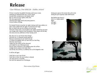 Reﬂection
Gerard Senehi, Founding Member, EnlightenNext - New York, NY, USA

Reﬂection is an essential component of                                                                So let’s look further into what the evolution of
thrivability because in order for things to move                                                      consciousness and the evolution of culture means.
towards higher levels of order, beauty, and                                                           The act of looking at that is also the process of
goodness, consciousness must continue to                                                              reﬂection itself. One way to contemplate the
evolve. Deeper reﬂection makes conscious                                                              evolution of consciousness is to reﬂect on both the
evolution possible.                                                                                   limitations and the vastness of our own perspective
Reﬂection happens on different levels. At the                                                         of our sense of who we are. Consciousness is much
more surface level, reﬂection is simply the                                                           more profound than the experience of being a
awareness of one’s experience, one’s thoughts                                                         separate individual with clearly deﬁned boundaries,
and one’s feelings, not necessarily with any                                                          and extends beyond our sense of individuality. The
perspective or context. As reﬂection deepens                                                          evolution of consciousness would therefore reﬂect
with maturity, one gains a psychological                                                              an increasing expansion, from the individual being
understanding of oneself, of one’s thoughts,                                                          aware, to the individual being able to reﬂect upon
feelings and inner experience and attains a new                                                       him/herself, his/her inner experience. and the
degree of freedom of choice. And as reﬂection                                                         greater picture… to the Universe being able to
deepens even further, one gains a spiritual                                                           reﬂect on itself through the individual...  
understanding of oneself not just of the objects                                                      As consciousness evolves through us, our very real
of consciousness but of consciousness itself.                                                         preferences about life and the choices we make shift
Aware that we are aware in the most profound                                                          and there emerge new values, worldviews,
sense, infuses us with that an even greater                                                           preferences and ways of being.
degree of freedom.
This spiritual understanding puts our experience and our psychological           As this happens among different individuals these external changes in
understanding within a much larger context, connecting us to the fact            values, worldviews, preferences, and ways of being, are a reﬂection of the
that we are a part of the evolving cosmos rather than seeing our own             evolution of culture – as the interior of the Universe evolves, so does the
experience as existing in isolation and within conﬁned boundaries. When          exterior.  
this happens, rather than seeing ourselves as possessors of
consciousness, we see that we are channels through which consciousness           One of highest acts we can realize as human beings is to reﬂect on who
can reﬂect upon itself. This insight is explosive and transformative. It gives   we are and what that means in terms of how we are…together – an
us an extraordinary and profound understanding, while also giving us a           ongoing interplay in the relationship between the evolution of
very practical knowledge of ourselves. Psychological conclusions that we         consciousness and the evolution of culture.  
often make, then, no longer remain the ultimate conclusions about who
                                                                                 Our interest in deeper reﬂection is arising out of the self reﬂective
we are but can be seen and questioned within a much greater picture in
                                                                                 nature of the Universe itself. I ask myself, “How conscious am I?” So
which the evolution of consciousness and culture are part of this
                                                                                 WHO is it that is asking the question? It’s me! 
extraordinary journey.
 