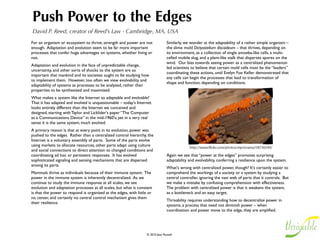 Open Space for Many Voices
Christine Egger and Peter Deitz, Social Actions - NY, USA



Stay process-centric

Remain comfortably incomplete, a work in progress. Ask
for the voice to participate, rather than for a particular
message or tune. Use more verbs than nouns in your
invitation, more questions than statements.


Think fractal-ly

Think about points of engagement at every scale of your
organization or project or idea. From one person to one
million, create an on-ramp for each level of scale at which
your opportunity-for-participation operates.


Articulate empathetically

Being really clear about the opportunities you’re creating
is only half the picture. The other half is being clear in a
way that reﬂects how well you understand the
perspective, the desires, of the one is invited.

Empathize. Articulate. Invite.
 