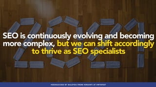 Thriving as an SEO Specialist: Frameworks & Tips to Manage Complex SEO Processes
