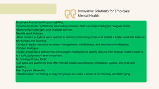 Thriving Minds Innovative Solutions for Employee Mental Health in the ...