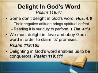 Thriving With The Word Of God | PPT