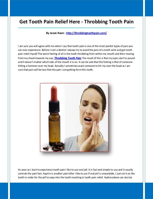 Throbbing tooth pain