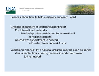 Networking: What have we learned that you can use