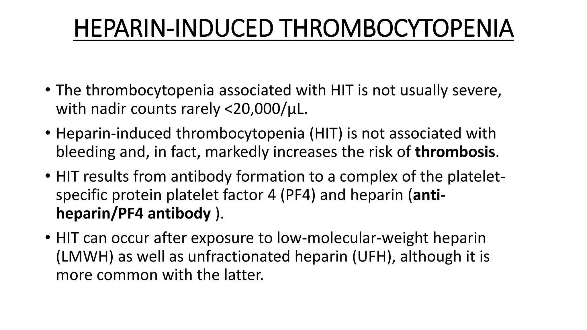 Hit Drop Thrombocytopenia | PPTX