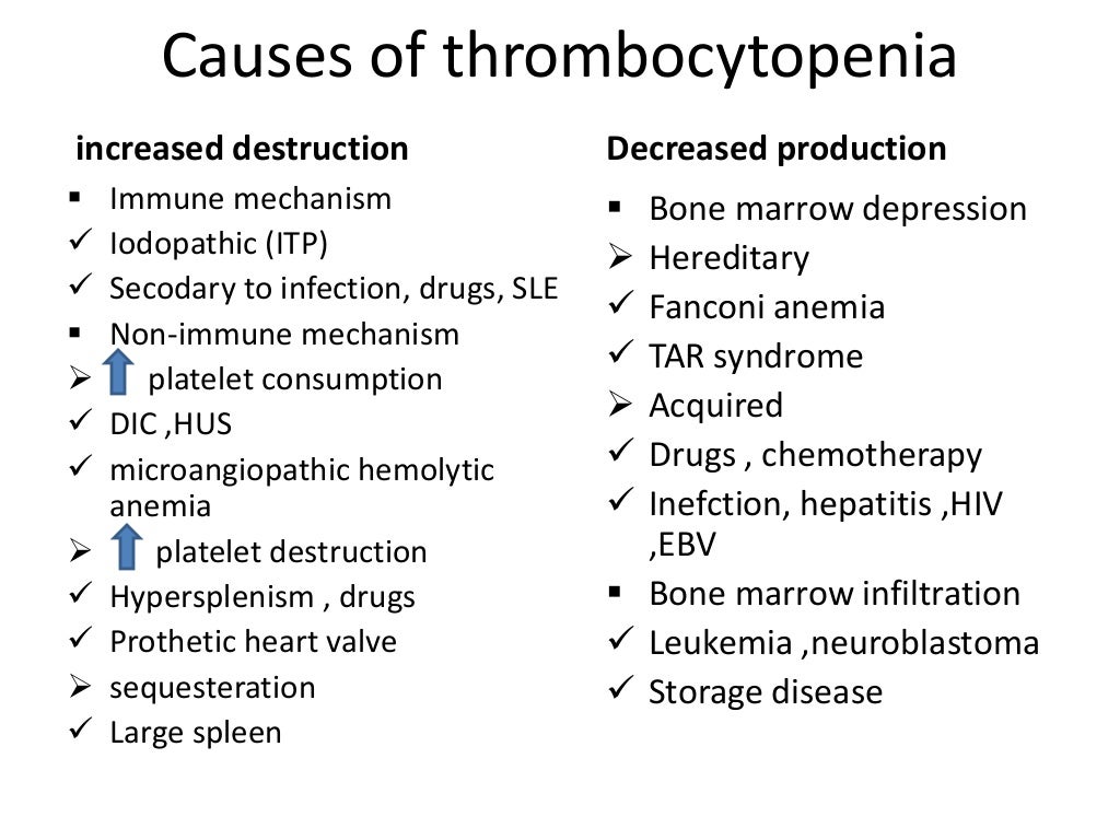 Causes of Thrombocytopenia in pediatrics other than ITP