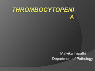 Malvika Tripathi
Department of Pathology
 