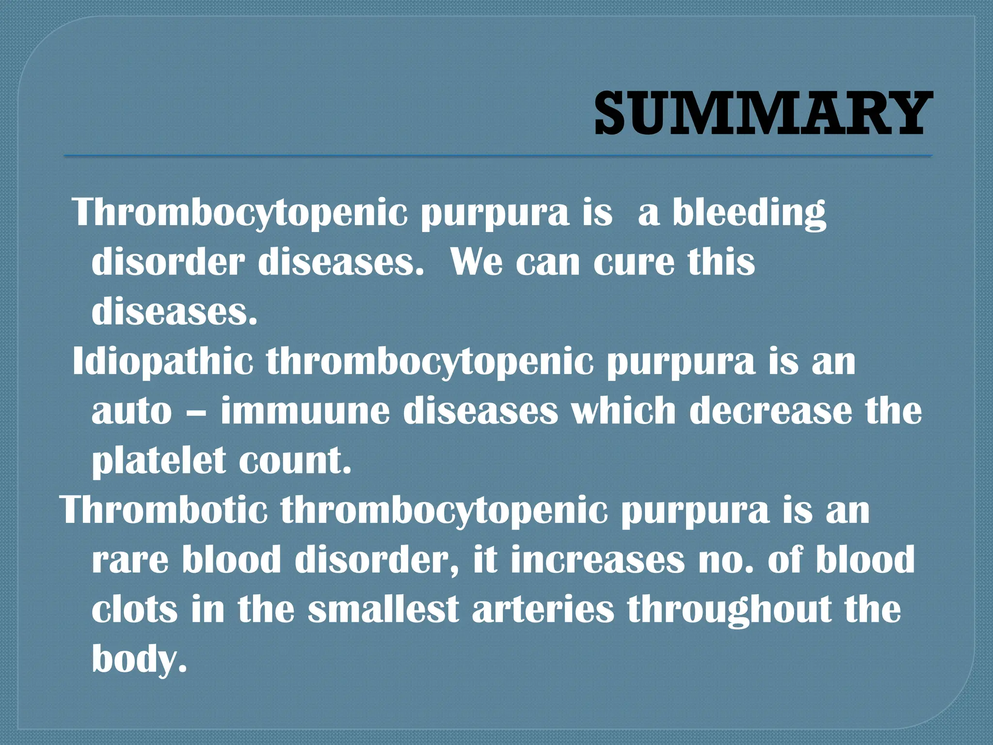 THROMBOCYTOPENIC THROMBOCYTOPENIC THROMBOCYTOPENIC | PPTX