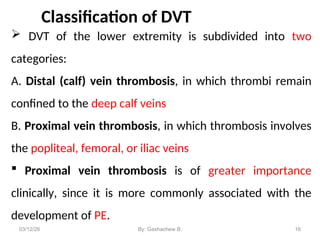 Dvt Classification System THROMBOEMBOLISM GB.pptjjjjjjjjjjjhhgggggg | PPT