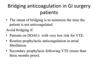 Bleeding and Thromboprophylaxis in GI Surgery.pptx