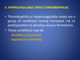 Hypercaog Thrombosis complete | PPTX