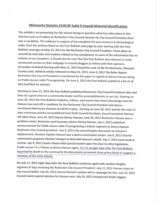 Throndson complaint against PB