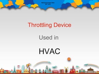 Throttling Device
Used in
HVAC
Mohammad Azam Khan
{M. Tech}
 