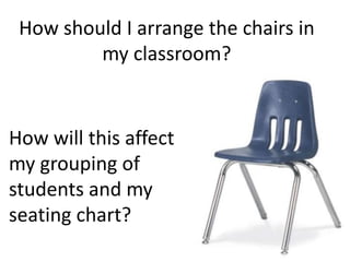 Engagement
• How does your current classroom set-up
encourage engagement?
 