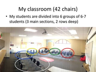 My classroom (42 chairs)
 
