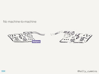@holly_cummins
No machine-to-machine
 
