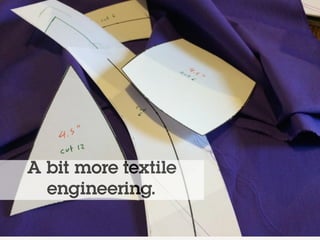 @holly_cummins
A bit more textile
engineering.
 