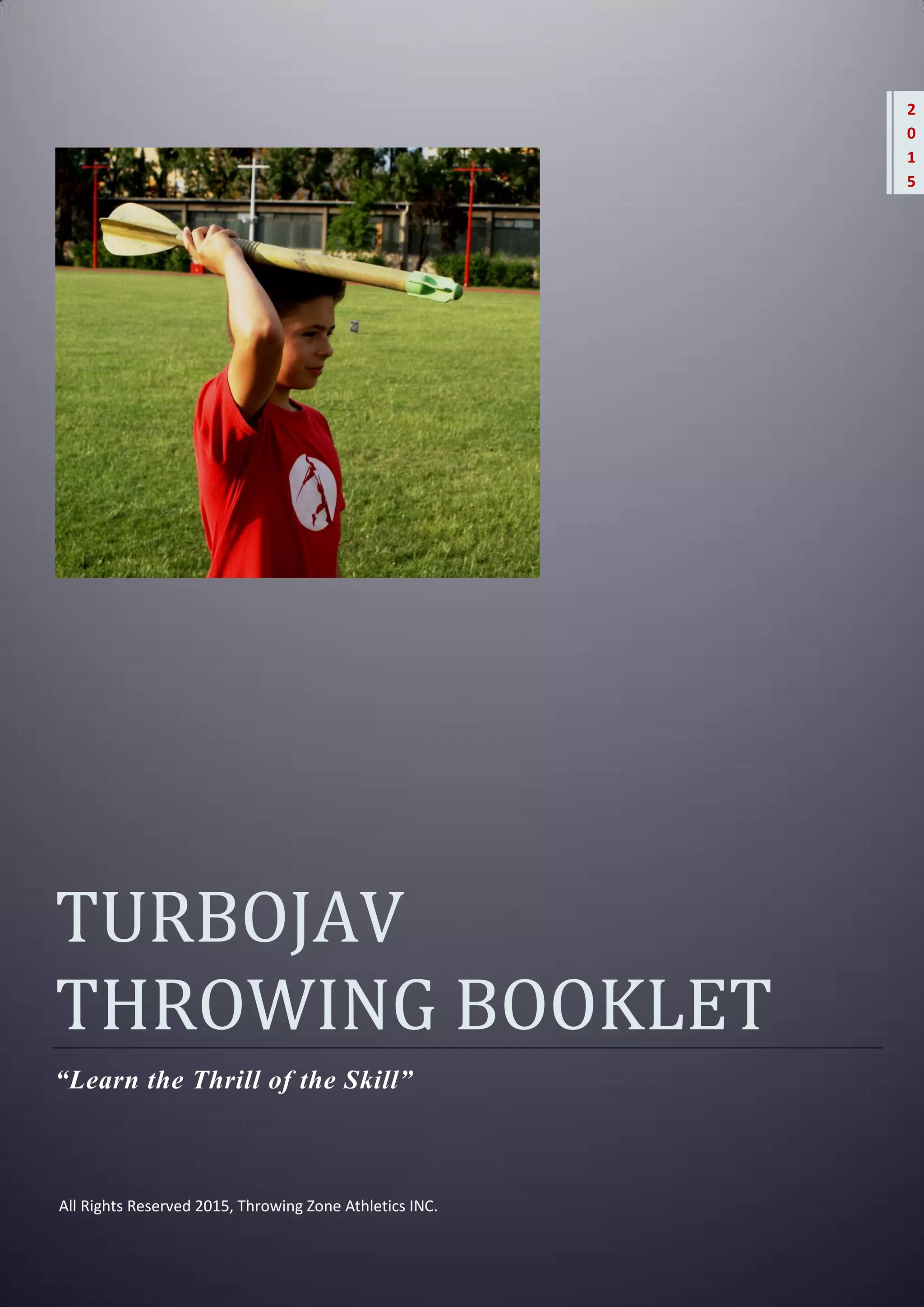 Throwing Zones Athletics TurboJav Training Booklet 2015. PDF