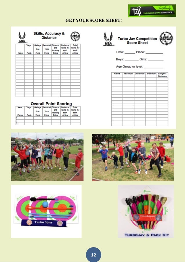 Throwing Zones Athletics TurboJav Training Booklet 2015.