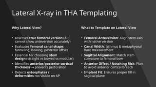 Templating in Total Hip Arthroplasty / Replacement | PPTX