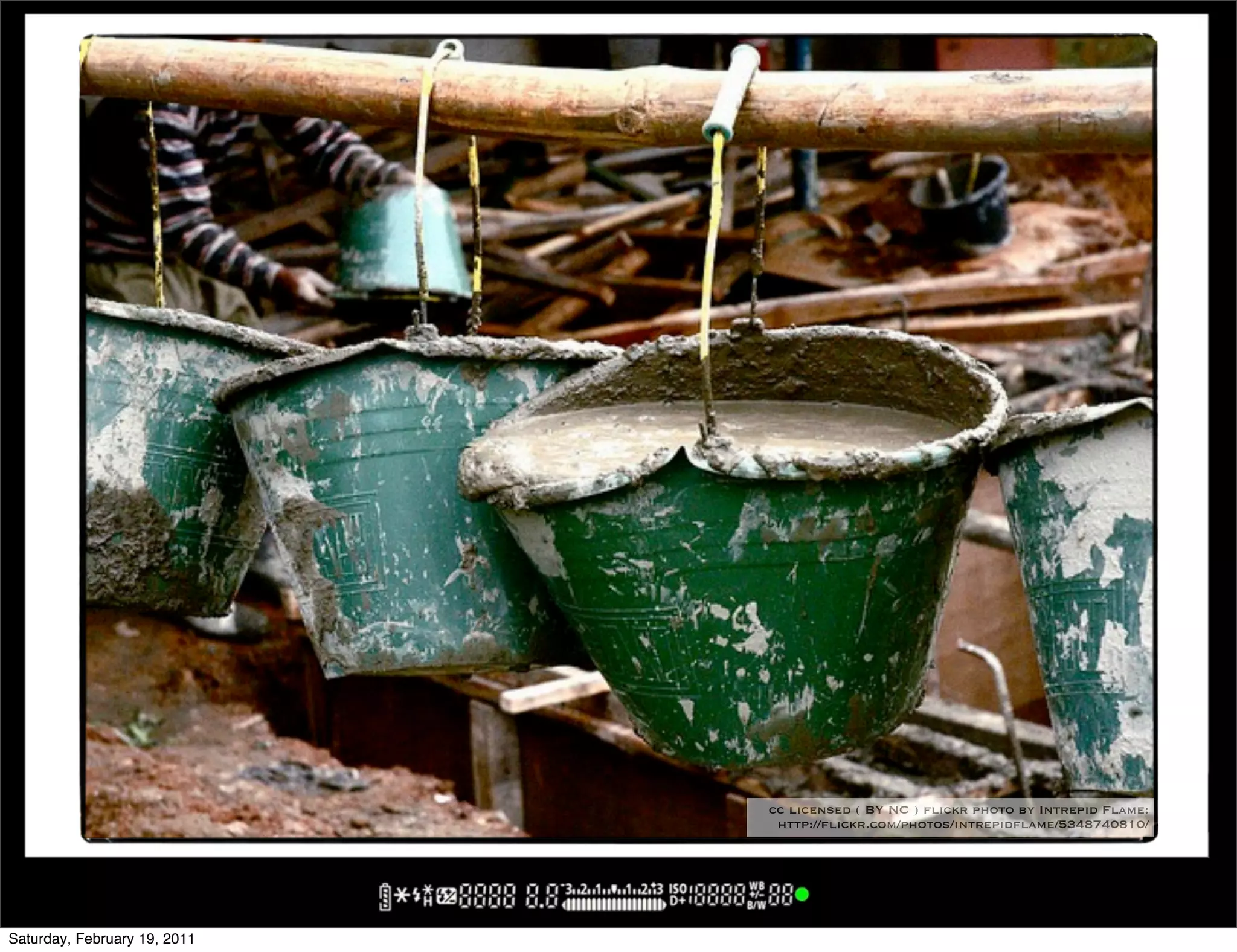 cc licensed ( BY NC ) flickr photo by Intrepid Flame:
                               http://flickr.com/photos/intrepidflame/5348740810/




Saturday, February 19, 2011
 