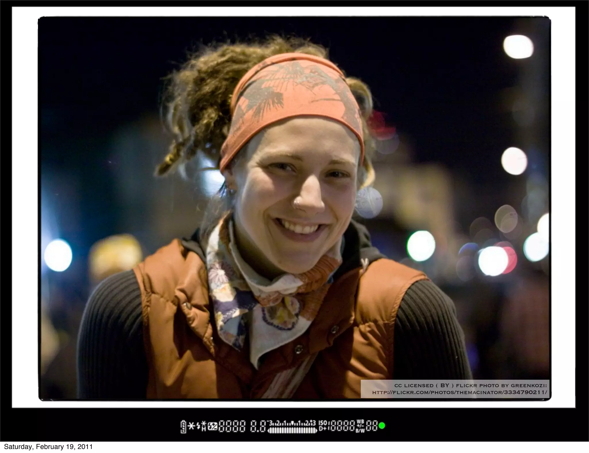 cc licensed ( BY ) flickr photo by greenkozi:
                              http://flickr.com/photos/themacinator/3334790211/




Saturday, February 19, 2011
 