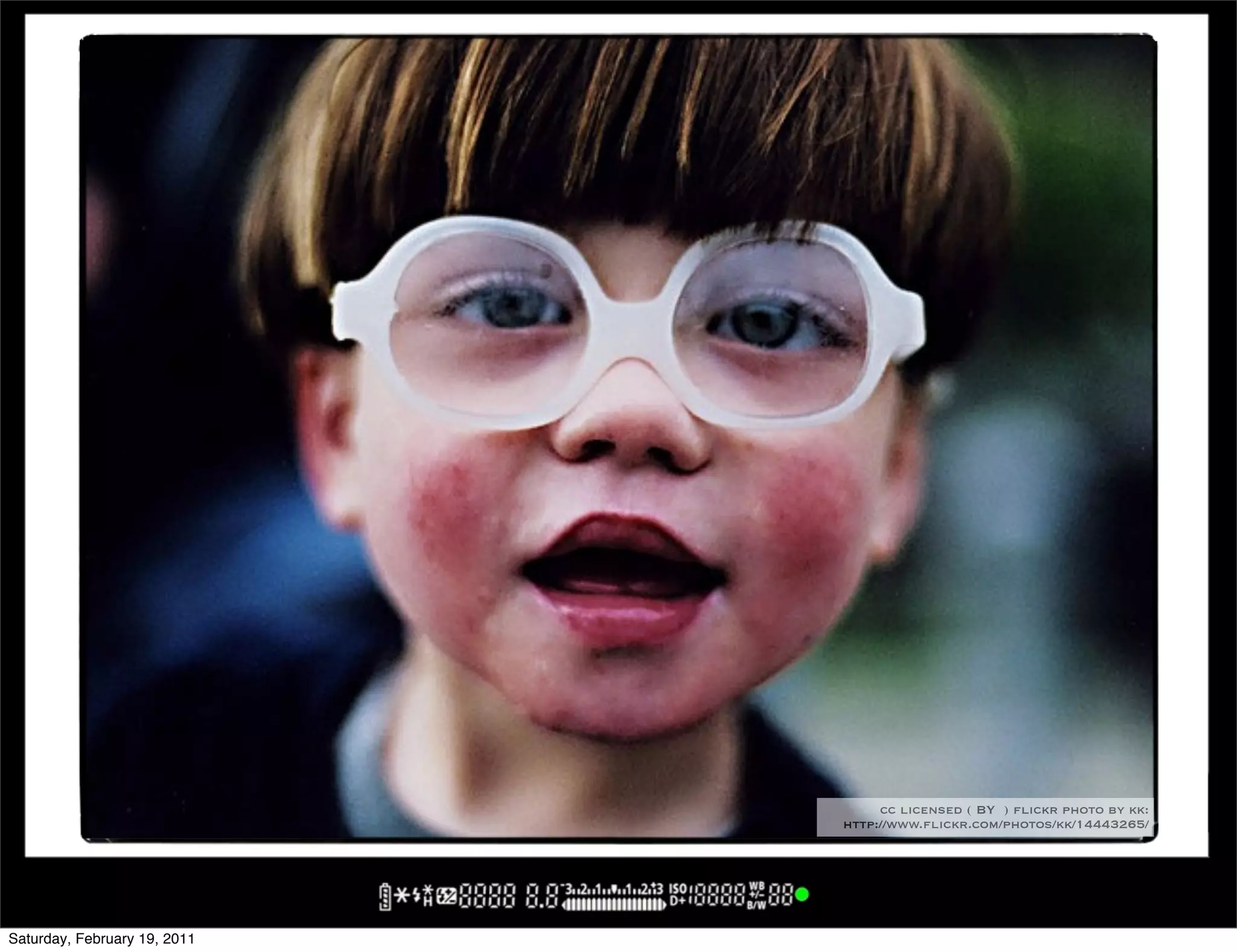 cc licensed ( BY ) flickr photo by kk:
                              http://www.flickr.com/photos/kk/14443265/




Saturday, February 19, 2011
 