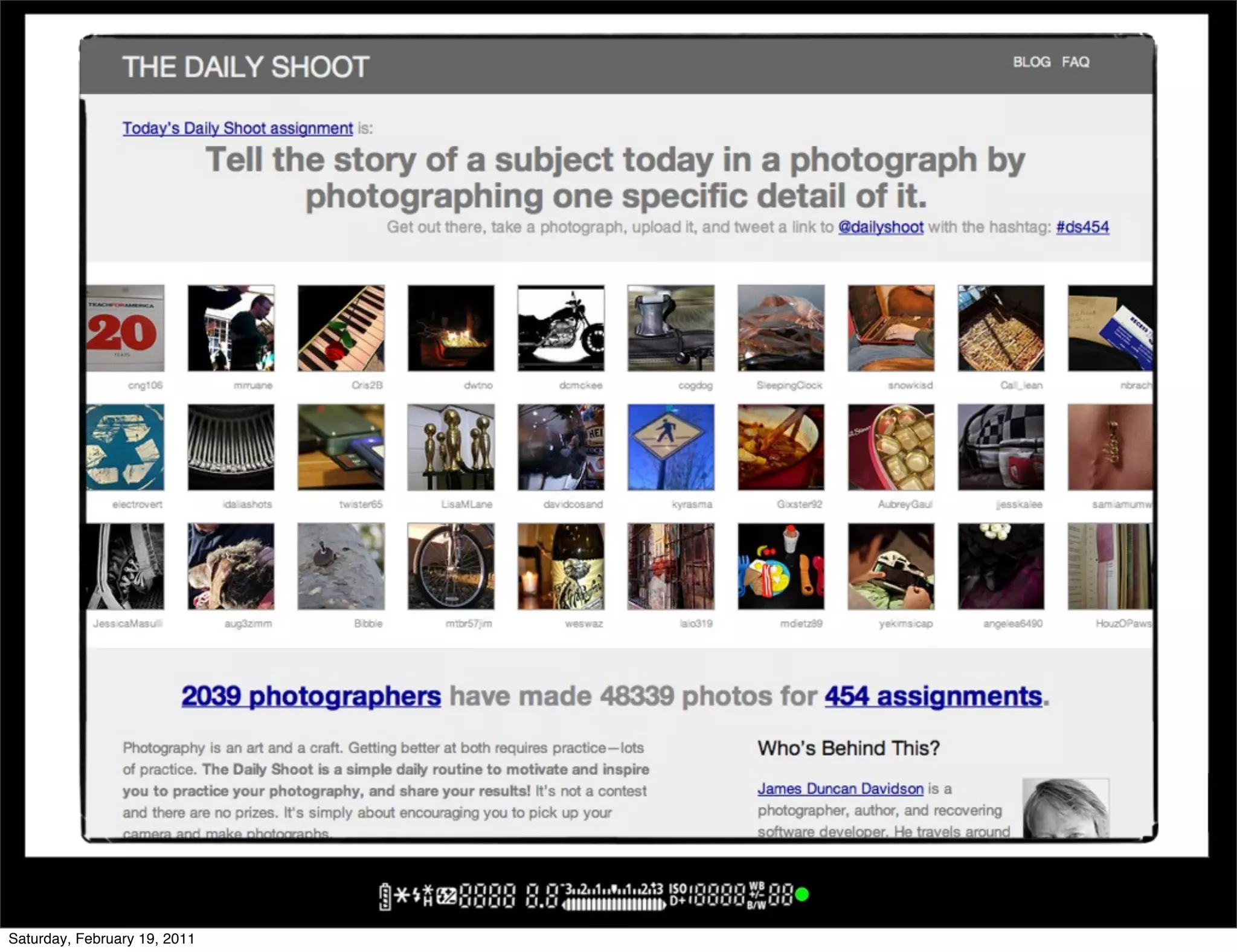 Saturday, February 19, 2011
 