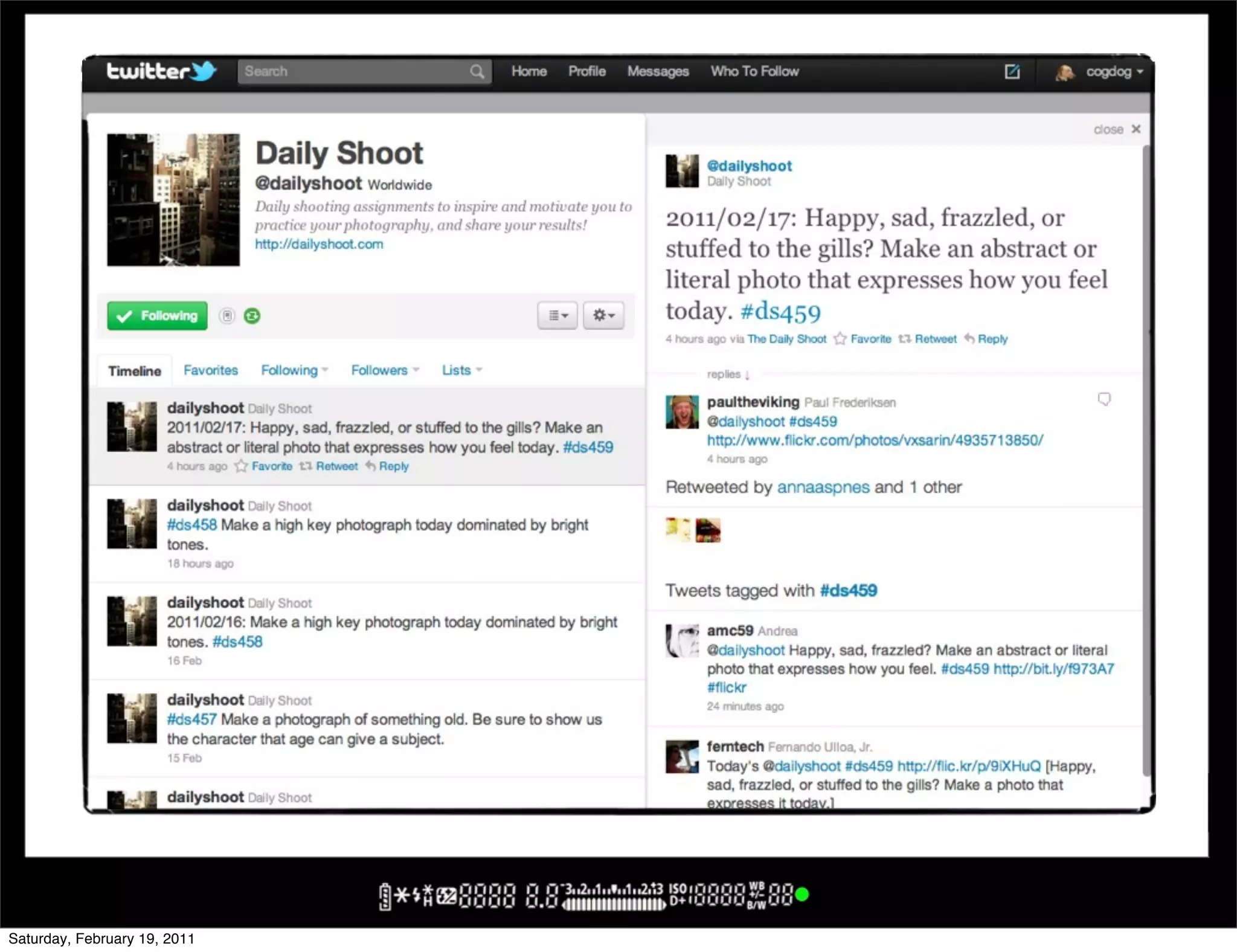 Saturday, February 19, 2011
 