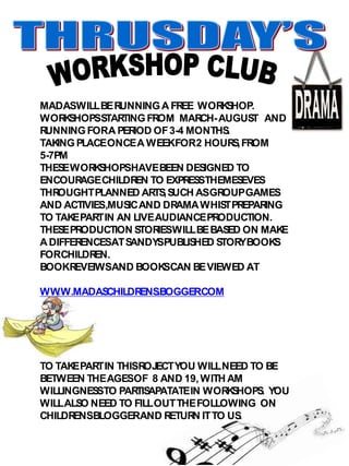Thrusday's workshop club