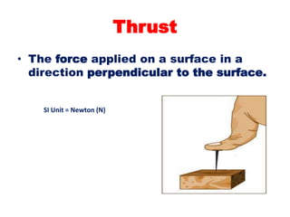 Thrust and pressure with animation | PPTX