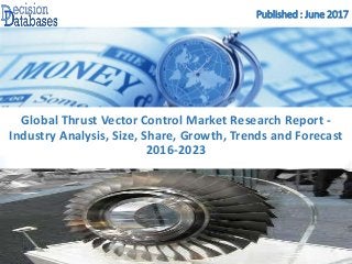 Published : June 2017
Global Thrust Vector Control Market Research Report -
Industry Analysis, Size, Share, Growth, Trends and Forecast
2016-2023
 