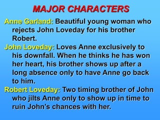  Wealthy nearby bachelor farmer Boldwood fallsin love with Bathsheba.(continued)