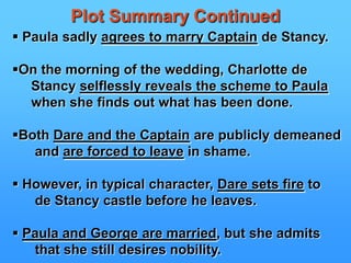 MAJOR Characters ContinuedDamon Wildeve: A womanizer who decieves Thomasin Yeobright. He runs away with Eustacia; and causes both their deaths during a rain storm.Thomasin Yeobright: Cousin to Clym, she is used by Wildeve who later rejects her. She eventually marries Deggory Venn an itinerate farm salesman.Deggory Vern: Itinerate farm salesman who loves Thomasin and eventually marries her. Venn is a stolid, noble person of integrity.