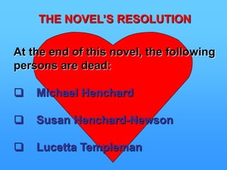   Finally, when Robert has been gone some        years, John persuades Anne to marry him.  Just before the wedding, Robert shows up.